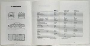 1990 BMW 3 Series Cabrios Sales Brochure - German Text