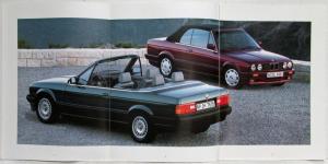 1991 BMW 3 Series Cabrios Sales Brochure - German Text