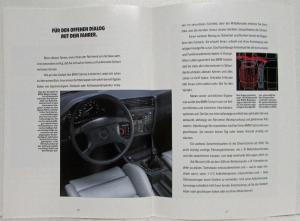 1992 BMW 3 Series Cabrios Sales Brochure - German Text