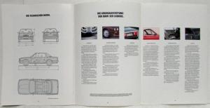 1992 BMW 3 Series Cabrios Sales Brochure - German Text