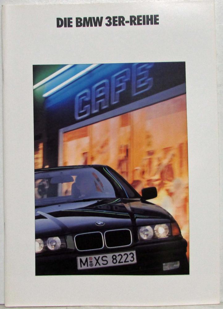 1991 BMW 3 Series Sales Brochure - German Text