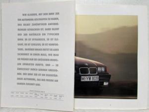 1991 BMW 3 Series Sales Brochure - German Text
