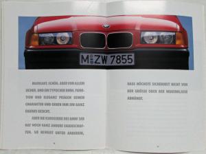 1991 BMW 3 Series Sales Brochure - German Text