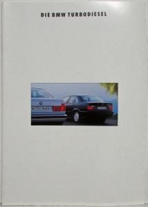 1992 BMW Turbodiesel Sales Brochure - German Text
