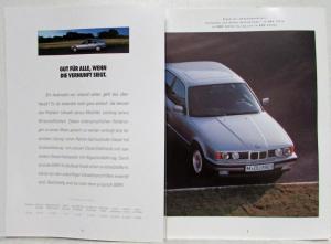 1992 BMW Turbodiesel Sales Brochure - German Text