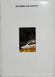 1992 BMW 3 Series Coupe Sales Brochure - German Text