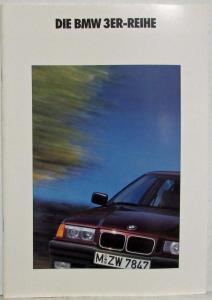 1990 BMW 3 Series Sales Brochure - German Text