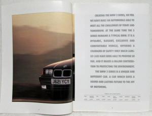 1991 BMW 3 Series Sales Brochure