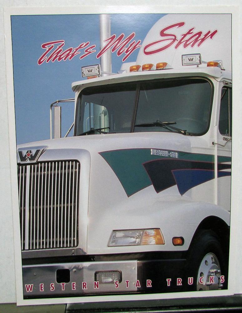 1993 Western Star Trucks Dealer Sales Brochure Semi Truck Tractor Folder