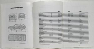 1991 BMW 3 Series Touring Sales Brochure - 316 318 325