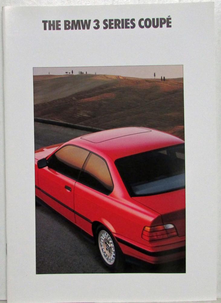1992 BMW 3 Series Coupe Sales Brochure - 318 320 325