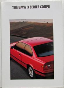 1992 BMW 3 Series Coupe Sales Brochure - 318 320 325