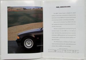 1992 BMW 3 Series Coupe Sales Brochure - 318 320 325