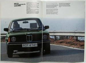 1982 BMW 316 Sales Brochure - Right-Hand Drive