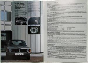 1982 BMW 316 Sales Brochure - Right-Hand Drive