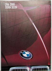 1983 BMW 316 318i 320i 323i Sales Folder Poster