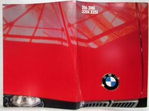 1986 BMW 316 318i 320i 325i Sales Brochure