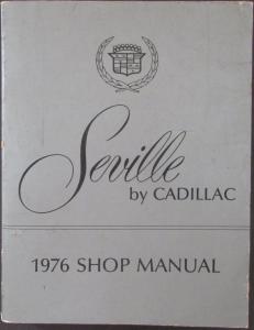 1976 Cadillac Seville Service Shop Repair Manual