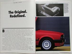 1987 BMW 316i 318i 320i 325i Sales Brochure - Right-Hand Drive