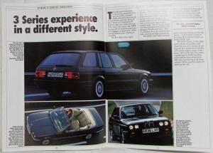 1987 BMW 316i 318i 320i 325i Sales Brochure - Right-Hand Drive