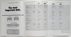 1987 BMW 316i 318i 320i 325i Sales Brochure - Right-Hand Drive