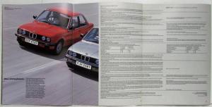 1984 BMW 318i 323i Sales Brochure - Right-Hand Drive