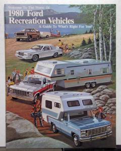 1980 Ford Recreation Vehicles LTD Thunderbird Mustang Granada Fairmont Guide