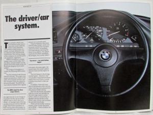 1987 BMW 320i 325i Convertible Sales Brochure - Right-Hand Drive