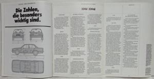1987 BMW 324d 324td Sales Brochure - German Text