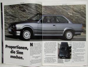 1987 BMW 325ix Unlimited Driving Pleasure Sales Brochure - German Text
