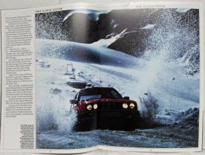 1987 BMW 325ix Unlimited Driving Pleasure Sales Brochure - German Text