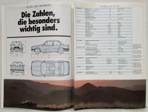 1987 BMW 325ix Unlimited Driving Pleasure Sales Brochure - German Text