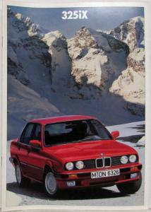 1987 BMW 325ix Sales Brochure - German Text