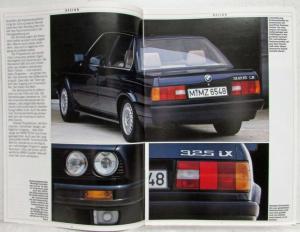 1987 BMW 325ix Sales Brochure - German Text