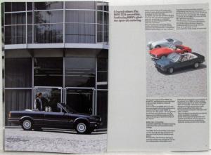 1986 BMW 325i Convertible Sales Brochure - Right-Hand Drive