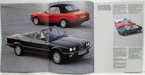 1986 BMW 325i Convertible Sales Brochure - Right-Hand Drive