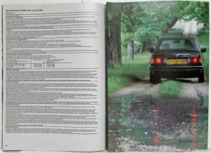 1986 BMW 325i Convertible Sales Brochure - Right-Hand Drive