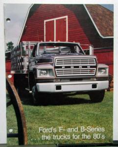 1980 Ford Trucks F B Series Medium Duty Construction Features Specs Brochure