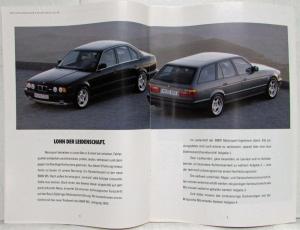 1992 BMW New M5 Sales Brochure - German Text