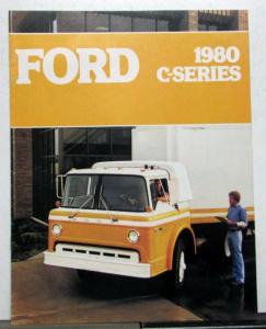 1980 Ford C Series Single Tandem Axle Construction Specs Sales Brochure