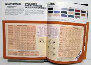 1981 Ford Pickup Truck Ranger Lariat XLT Custom Supercab Options Sale Brochure
