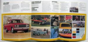 1981 Ford Pickup Courier Color Options Specs Diagrams Sales Tri-Folder