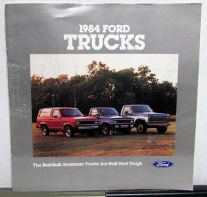 1984 Ford Trucks Ranger F Series Bronco II Club Wagon Econoline Options Brochure