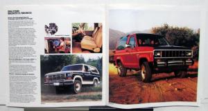 1984 Ford Trucks Ranger F Series Bronco II Club Wagon Econoline Options Brochure