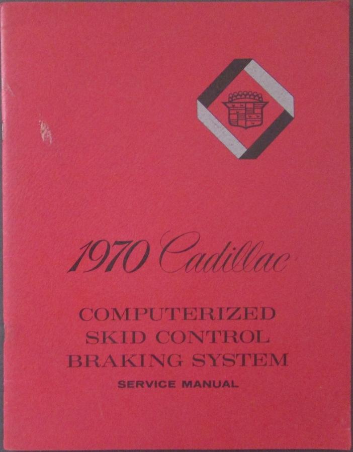 1970 Cadillac Skid Control Braking Service Shop Manual