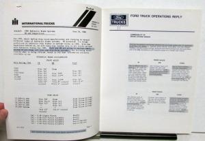 1984 Fords Response to IHC On Brake System Competitive Sales Info Brochure