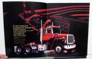 1984 Fords L-Line 800-9000 Series Trucks Interiors Trim Levels Options Brochure