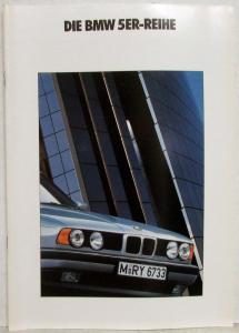 1990 BMW 5 Series Sales Brochure - German Text