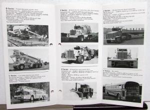 1978 Oshkosh Trucks Product Lines Pocket Sales Brochure A B F J L P V M R Series