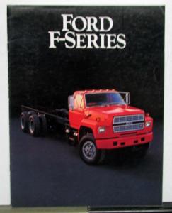 1985 Ford F Series Single Tandem Axle Optional Equipment Sales Brochure
